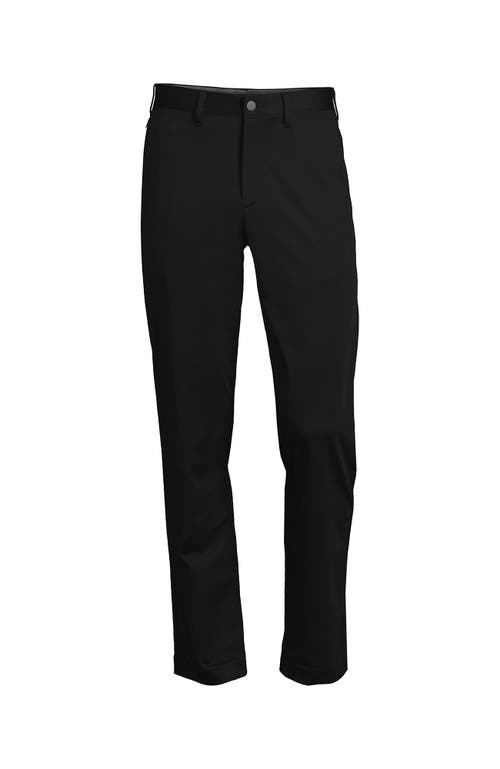 Shop Lands' End Traditional Fit Flex Performance Golf Pants In Black