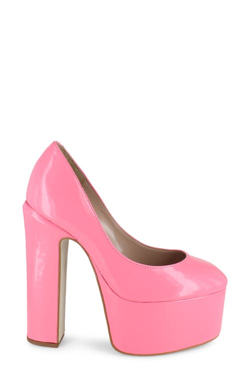 Zigi Giorgia Platform Pump In Pink Patent