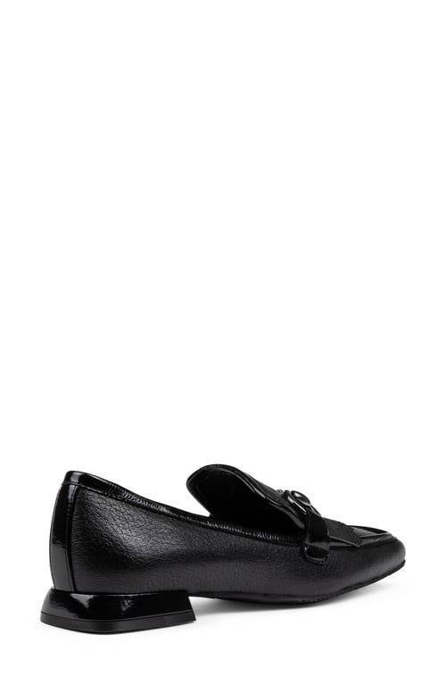 Shop Donald Pliner Kiltie Fringe Square Moc Toe Loafer In Black