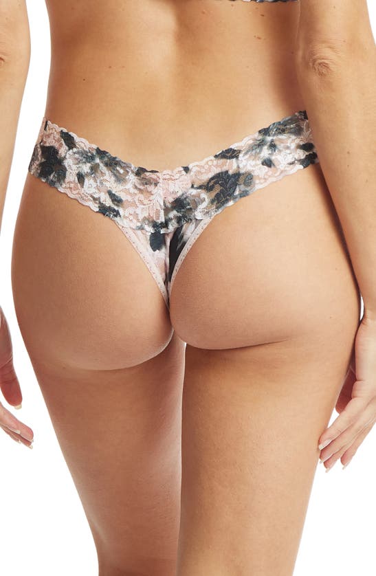 Shop Hanky Panky Print Low Rise Thong In Still Life