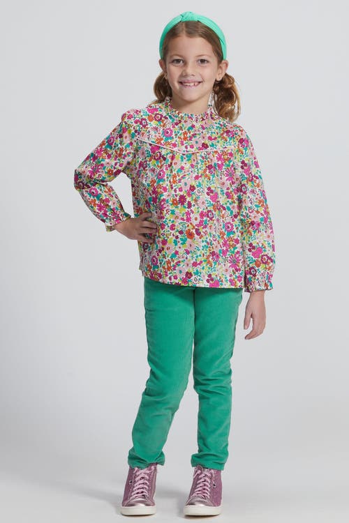 Bisby Kids' Twiggy Corduroy Pants In Pine Green