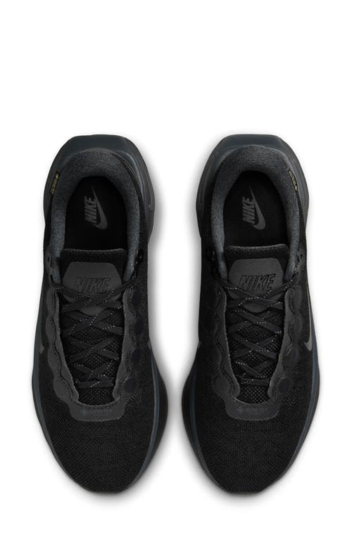 Nike Women's Motiva Gore-tex Waterproof Walking Shoes In Black/black