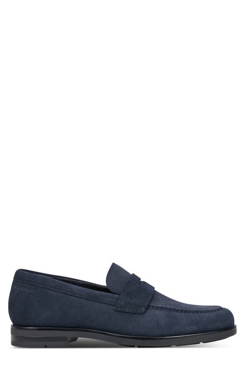 Rockport Sutton Penny Loafer In Dark Blue