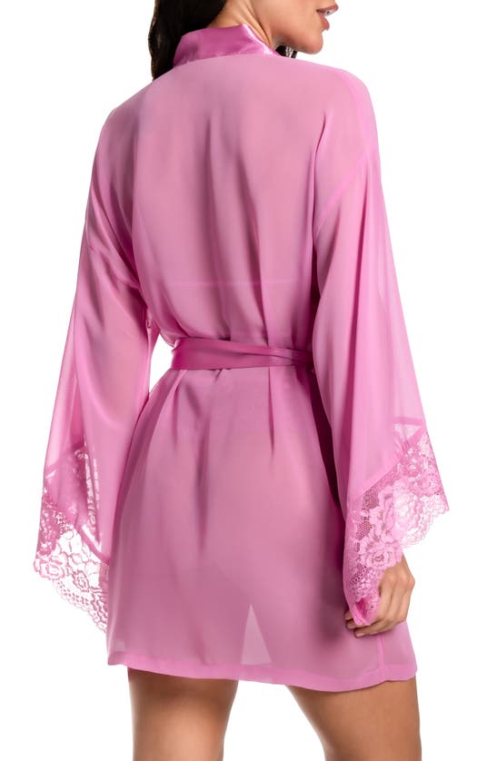 Shop In Bloom By Jonquil Juliet Lace Trim Satin Chiffon Wrap In Orchid