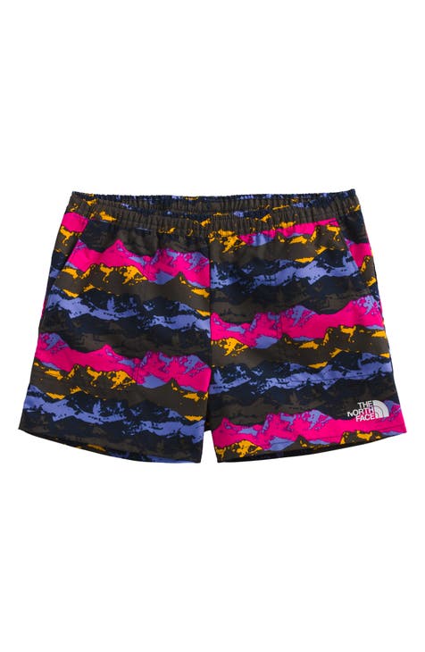 Pack of 5 Shorties for Girls - blue light all over printed, Girls