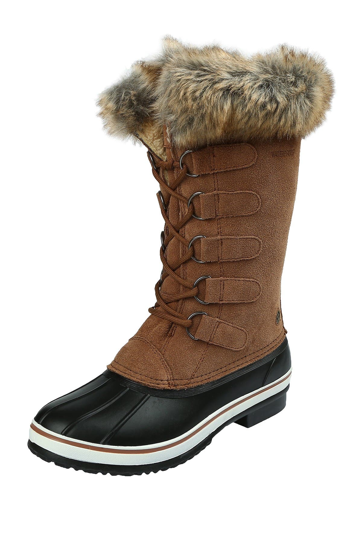 wide width fur boots