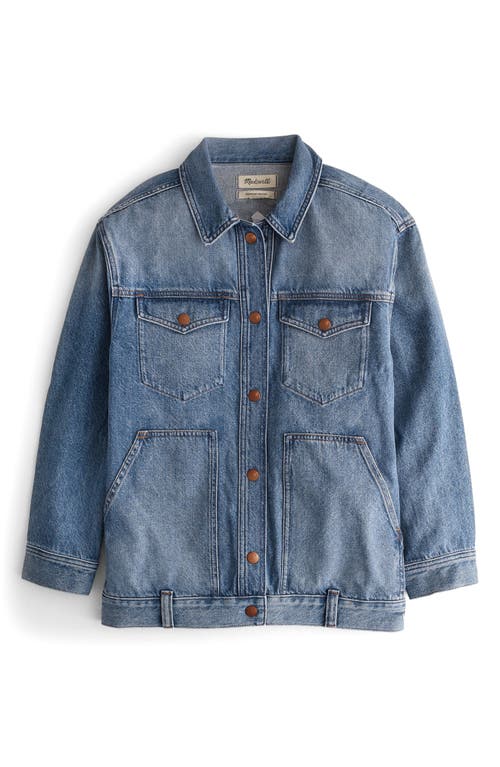 Madewell The Oversized Trucker Jean Jacket Sentell Wash at Nordstrom,