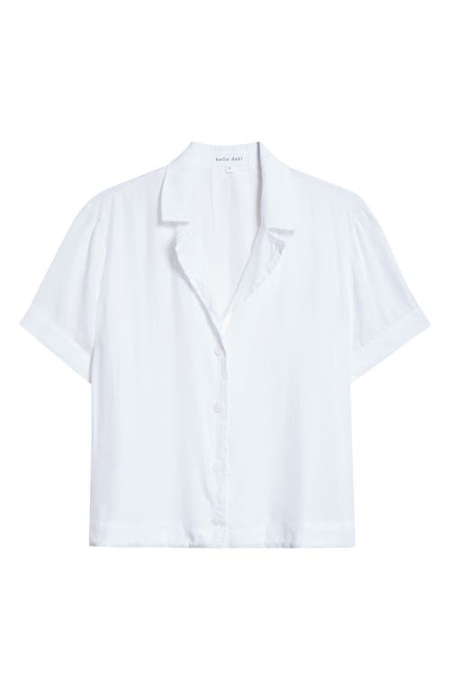 Bella Dahl Lyocell Camp Shirt In White