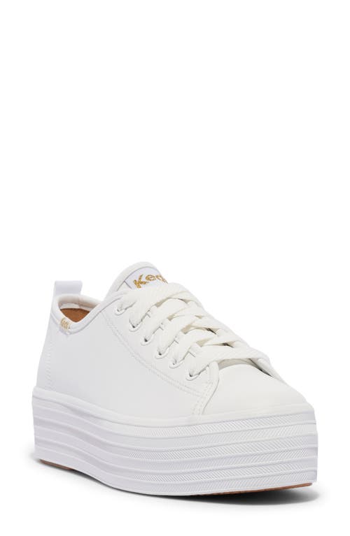 Keds Triple Up Sneaker White Leather at Nordstrom,