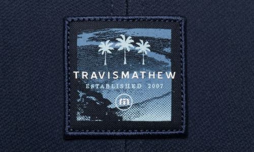 Shop Travismathew Adjustable Baseball Cap In Total Eclipse