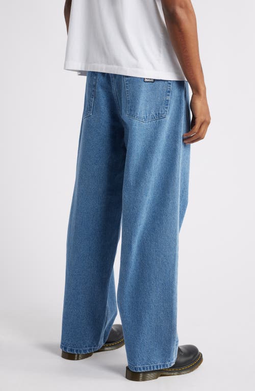 Obey Bigwig Baggy Jeans In Light Indigo