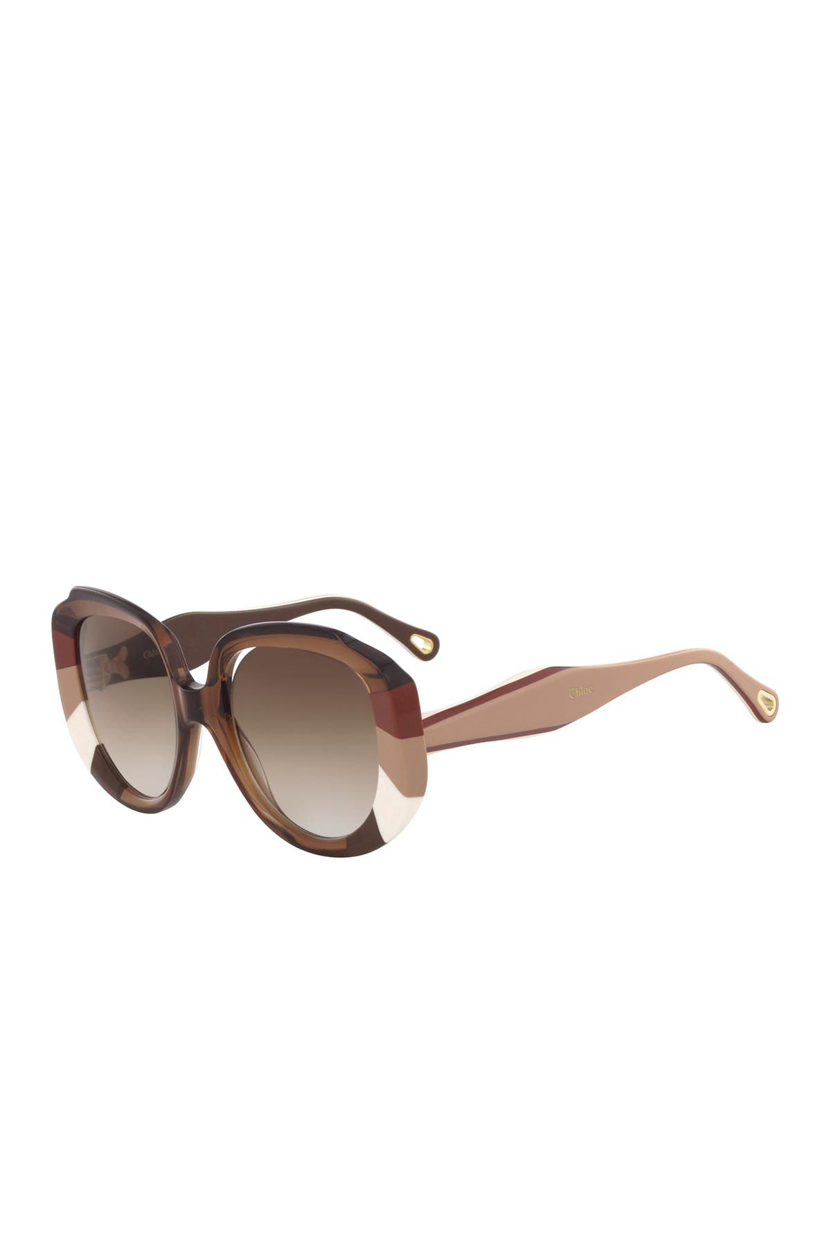 chloe 51mm round sunglasses