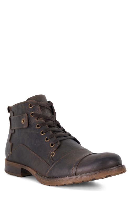 Shop Dune London Simon Boot In Dark Brown