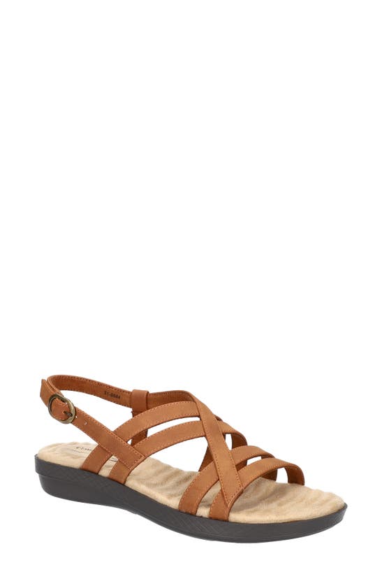 Shop Easy Street Lobo Wedge Sandal In Tan