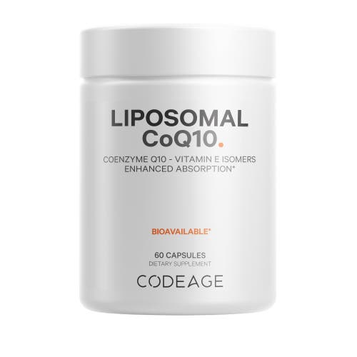 Codeage Liposomal CoQ10, Vitamin E Tocopherols & 125 mg Coenzyme Q10, Cardiovascular Support, 60 ct in White at Nordstrom