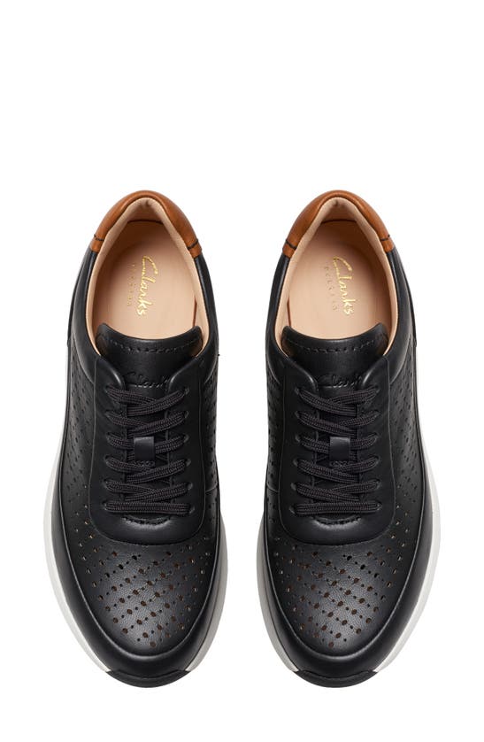 Shop Clarks Tivoli Grace Sneaker In Black Leather