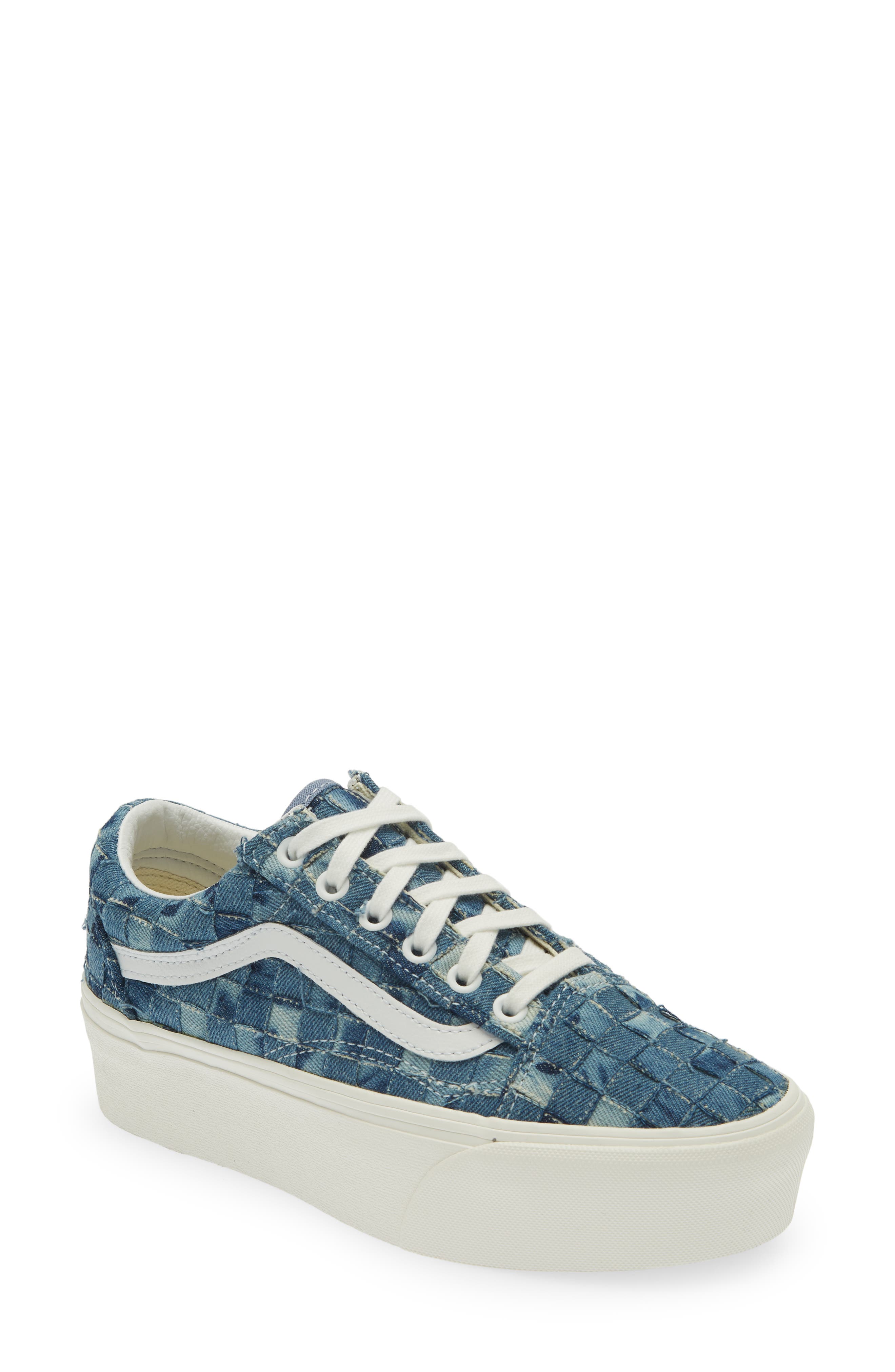 vans denim sport trainers in cream