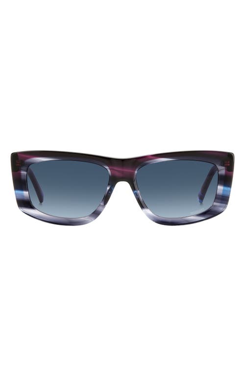 Missoni 60mm Gradient Rectangular Sunglasses In Blue