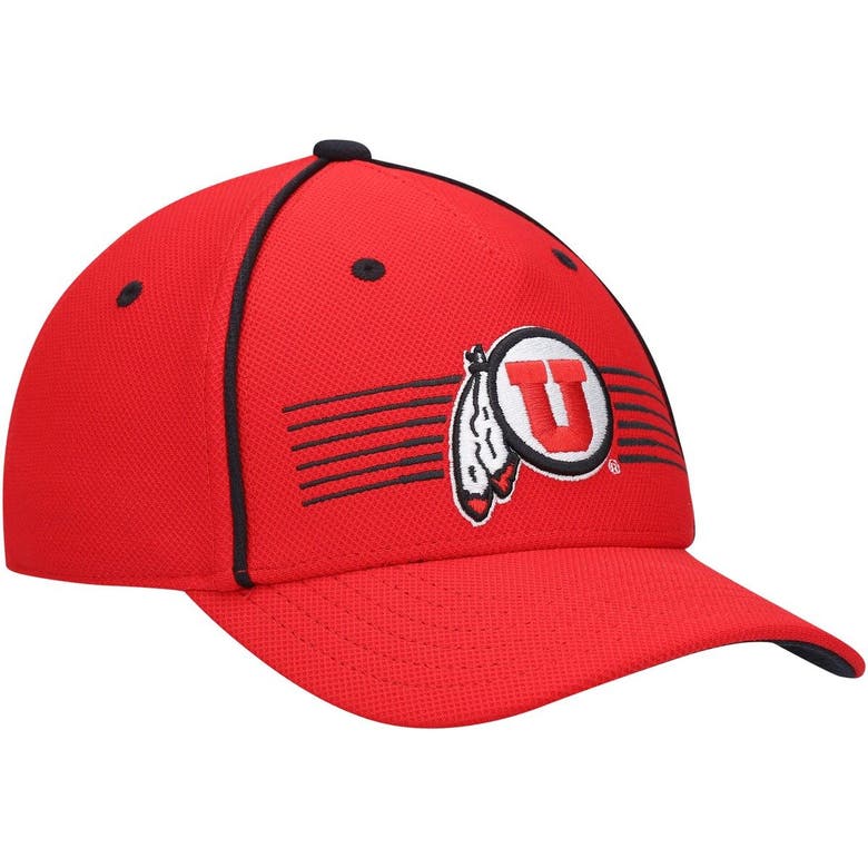 UNDER ARMOUR YOUTH UNDER ARMOUR RED UTAH UTES BLITZING ACCENT PERFORMANCE ADJUSTABLE HAT 