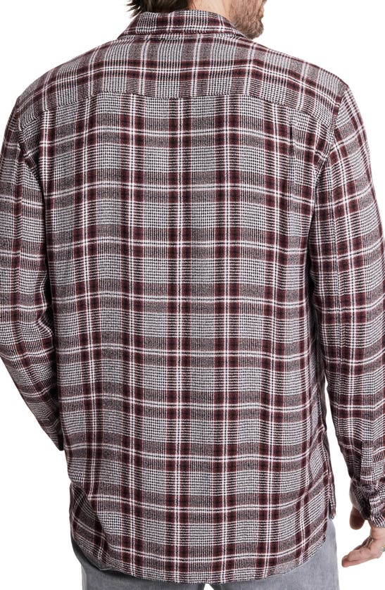 Shop John Varvatos Cole Plaid Button-up Shirt In Mauvewood