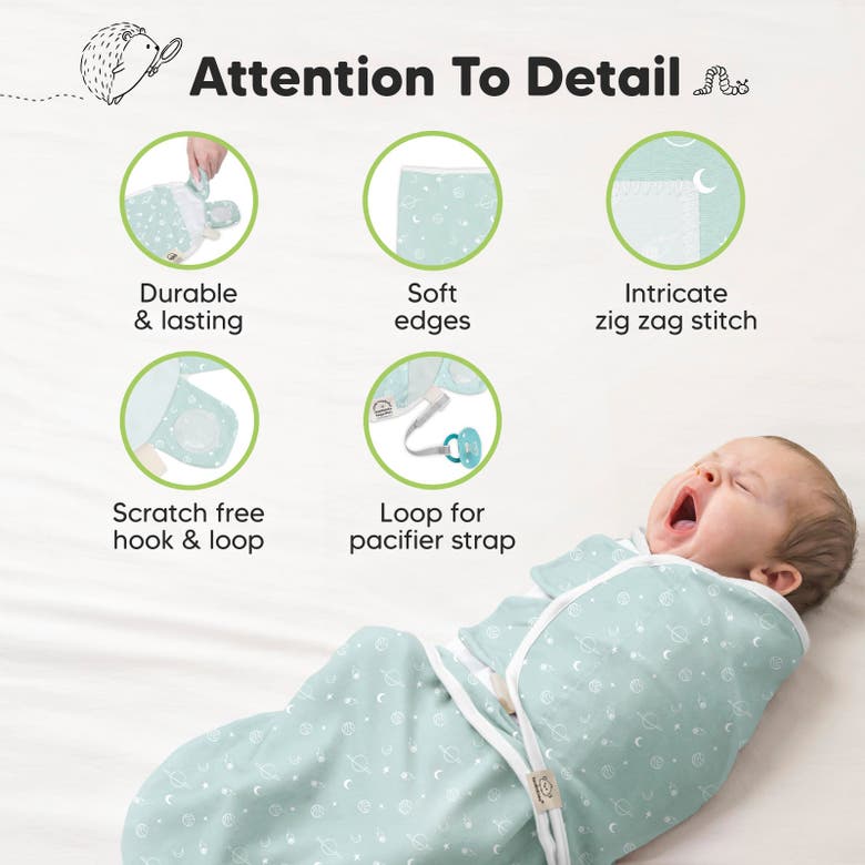 Shop Keababies 3-pack Soothe Swaddle Wraps In Galaxy