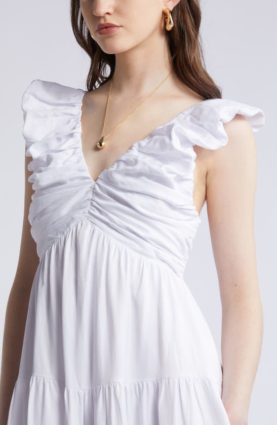 Shop Nordstrom Ruffle Tiered Sundress In White