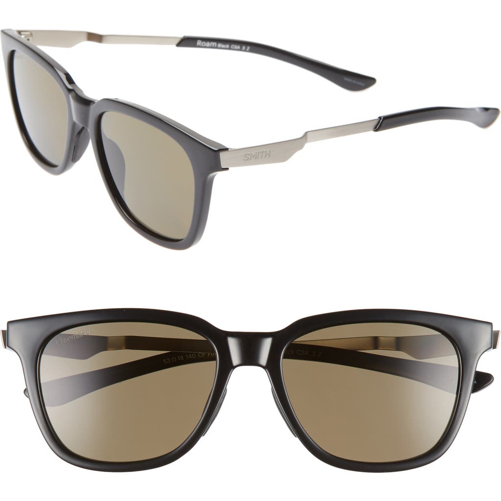Smith Roam 53mm Chromapop™ Polarized Sunglasses In Black