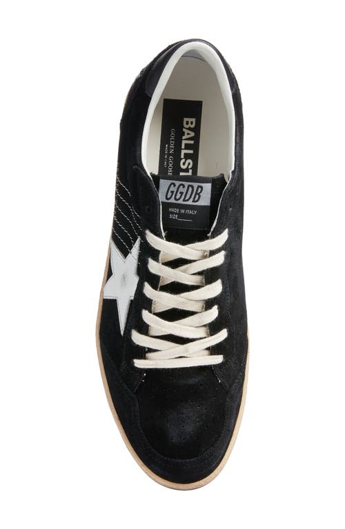 Shop Golden Goose Ball Star Low Top Sneaker In Black/white