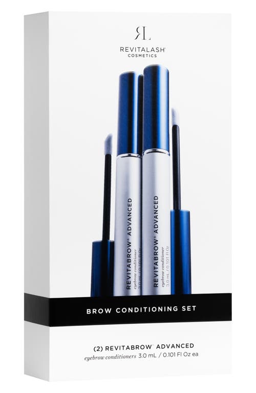 Revitalash® Cosmetics Revitabrow® Advanced Eyebrow Conditioning Duo $222 Value In No Color