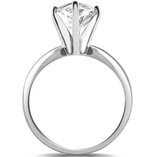 Bliss Diamond 3ct Gold Certified Lab Grown Marquise Diamond Engagement Ring In 14k White Gold
