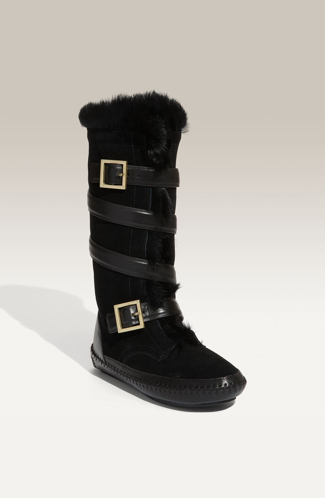 tory burch fur lined boots