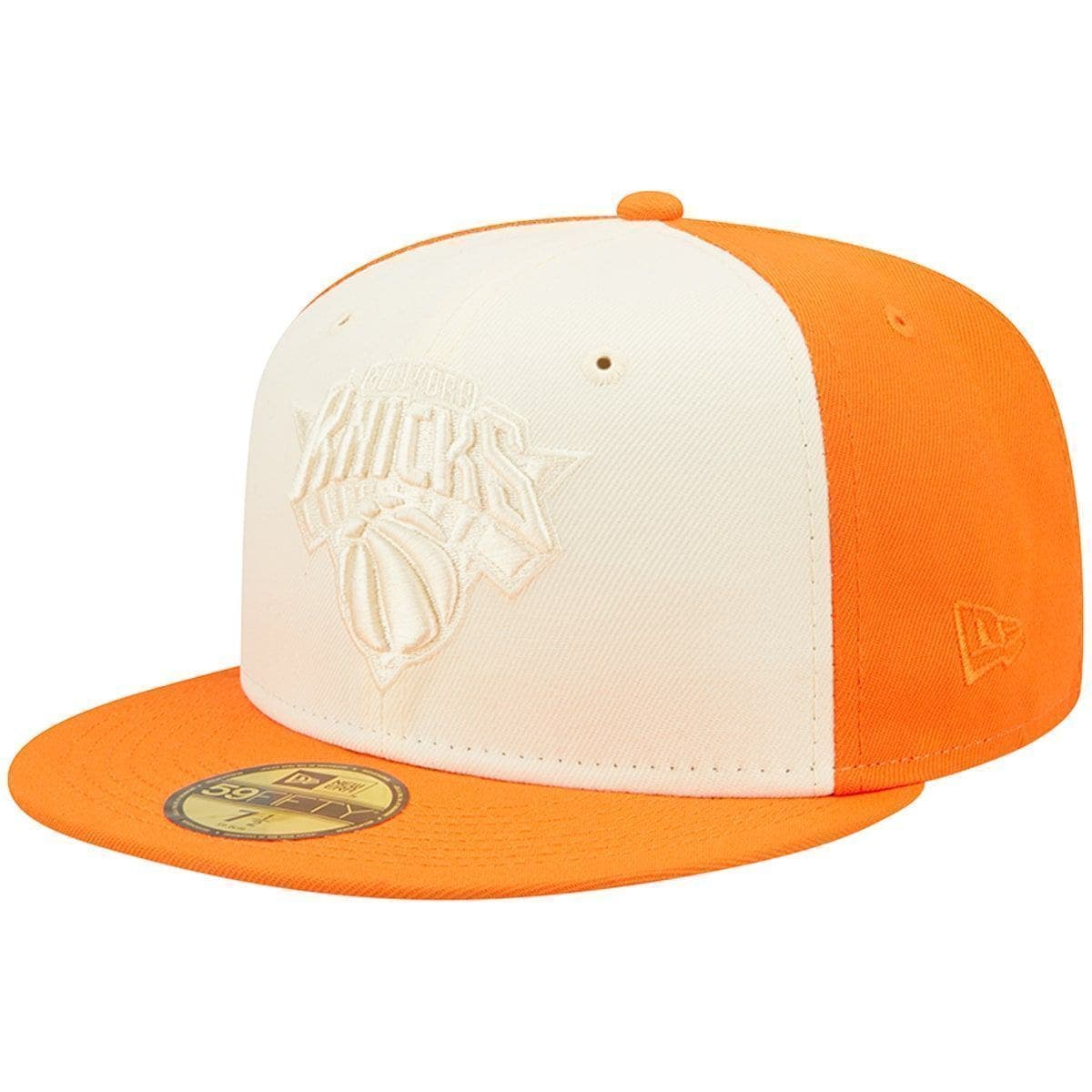 cream and orange hat