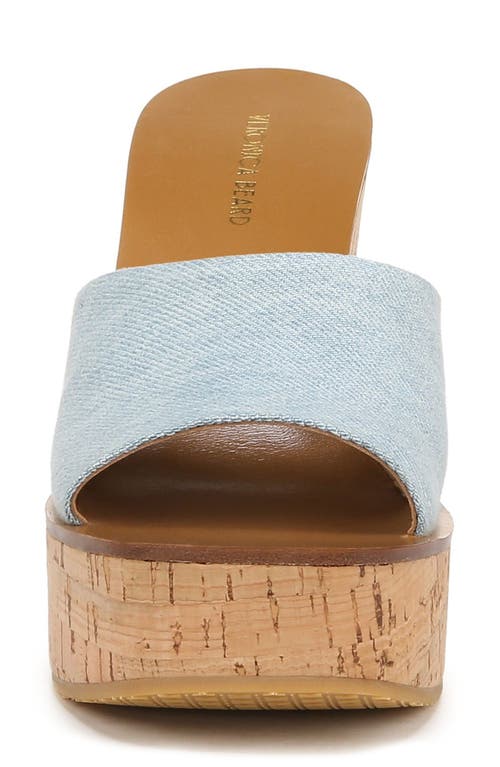 Shop Veronica Beard Paulita Platform Slide Sandal In Vista Blue