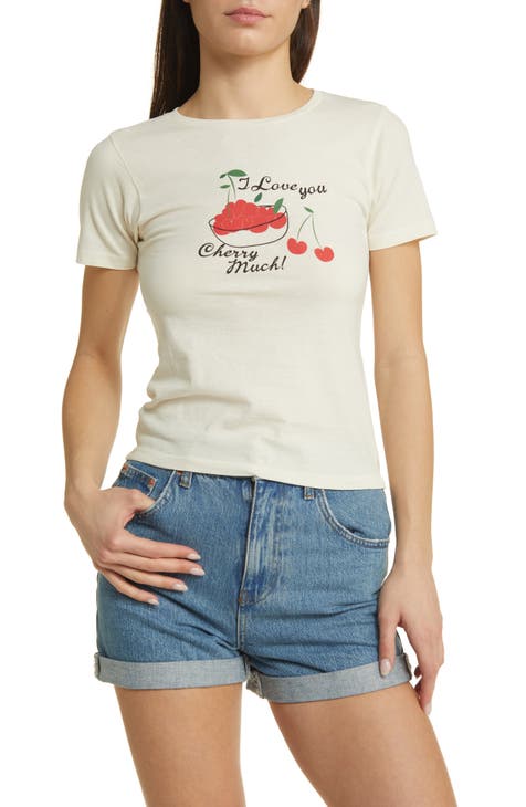 Cherry Flip Sequin T-Shirt