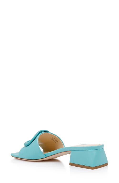Shop Dee Ocleppo Dizzy Slide Sandal In Aqua Leather