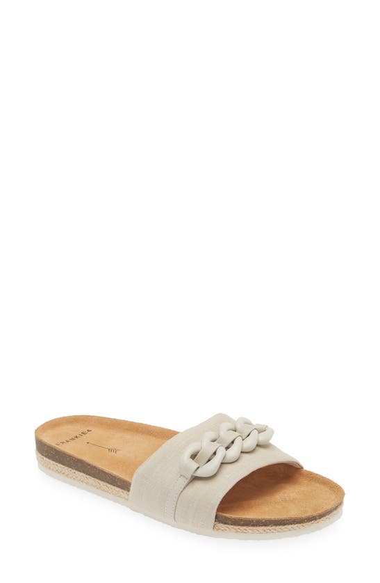 Shop Frankie4 Quinn Slide Sandal In Linen