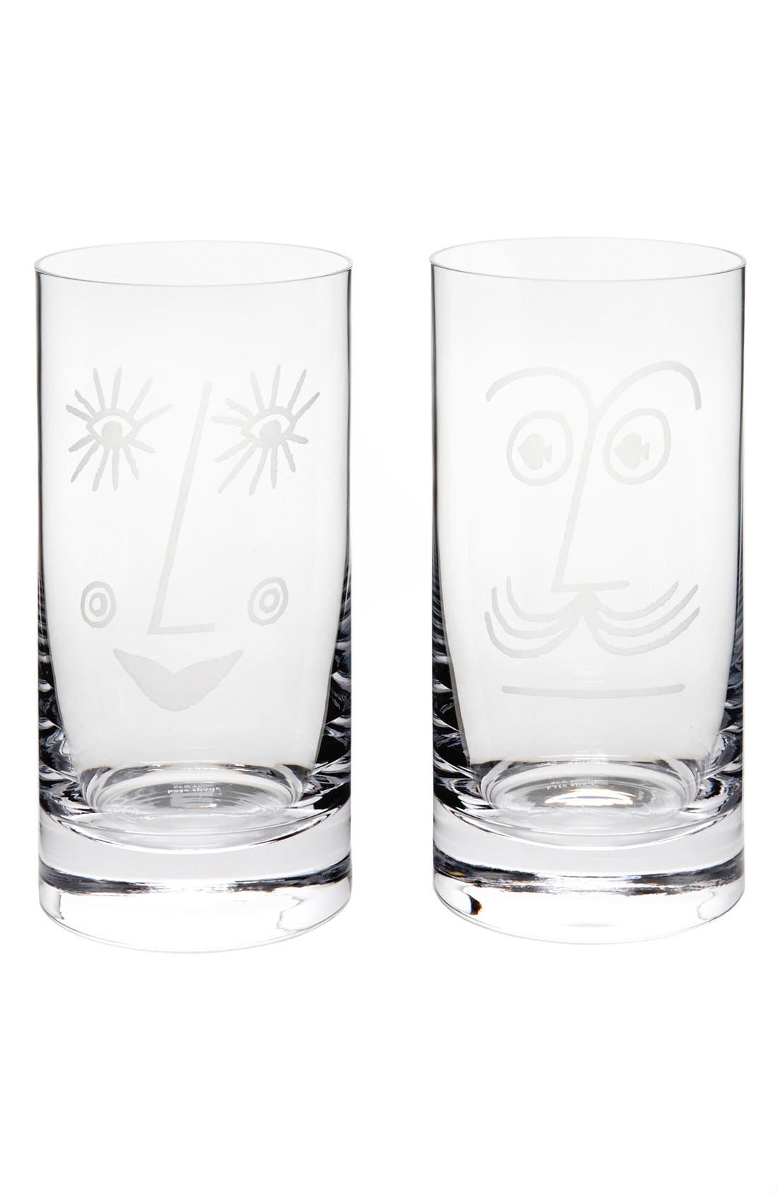 kate spade new york 'two of a kind™ bar belles' highball glasses (set