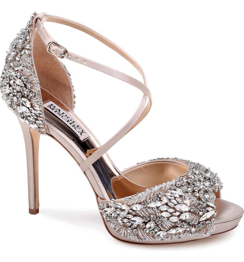 Badgley Mischka Hyper Crystal Embellished Sandal (Women) | Nordstrom