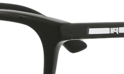 Mcq By Alexander Mcqueen Mcq 51mm Core Square Optical Glasses In Black Black Transparent