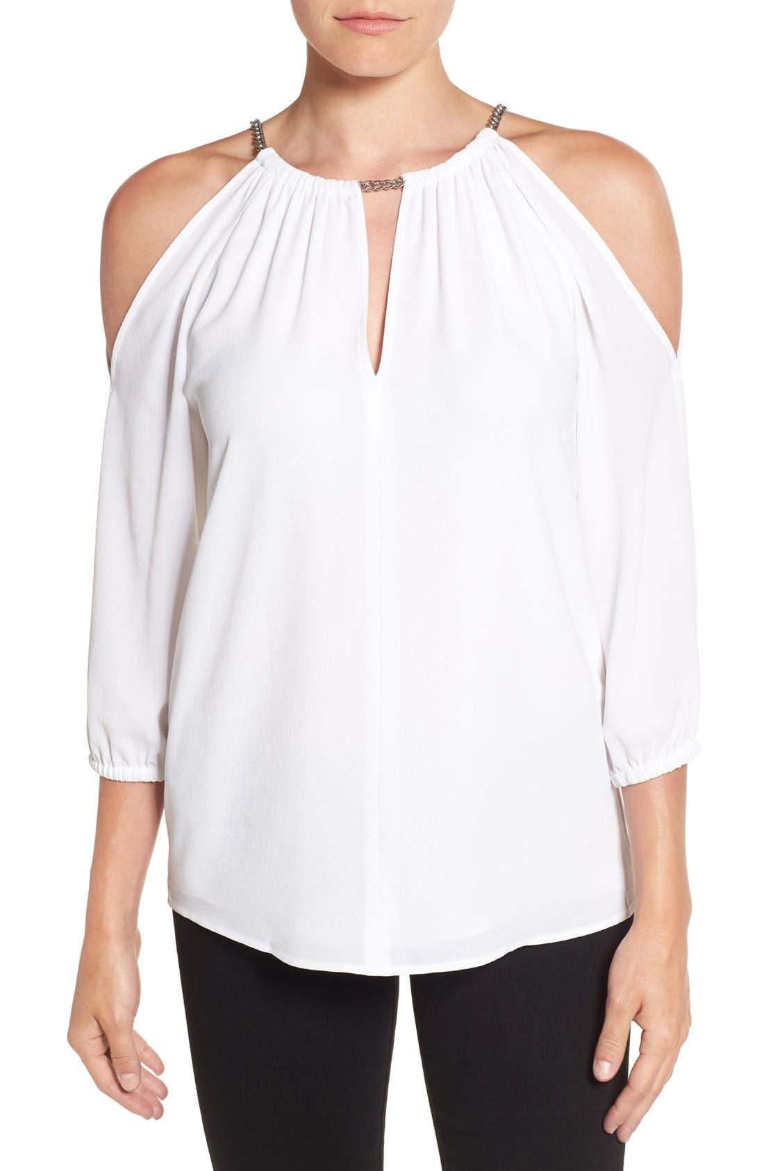 michael kors cold shoulder tops