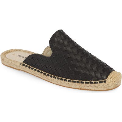 Soludos Woven Espadrille Mule, Black