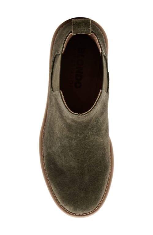 Shop Blondo Mayes Waterproof Chelsea Boot In Olive Suede