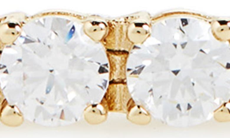 Nordstrom Cubic Zirconia Tennis Slider Bracelet In Clear/ Gold