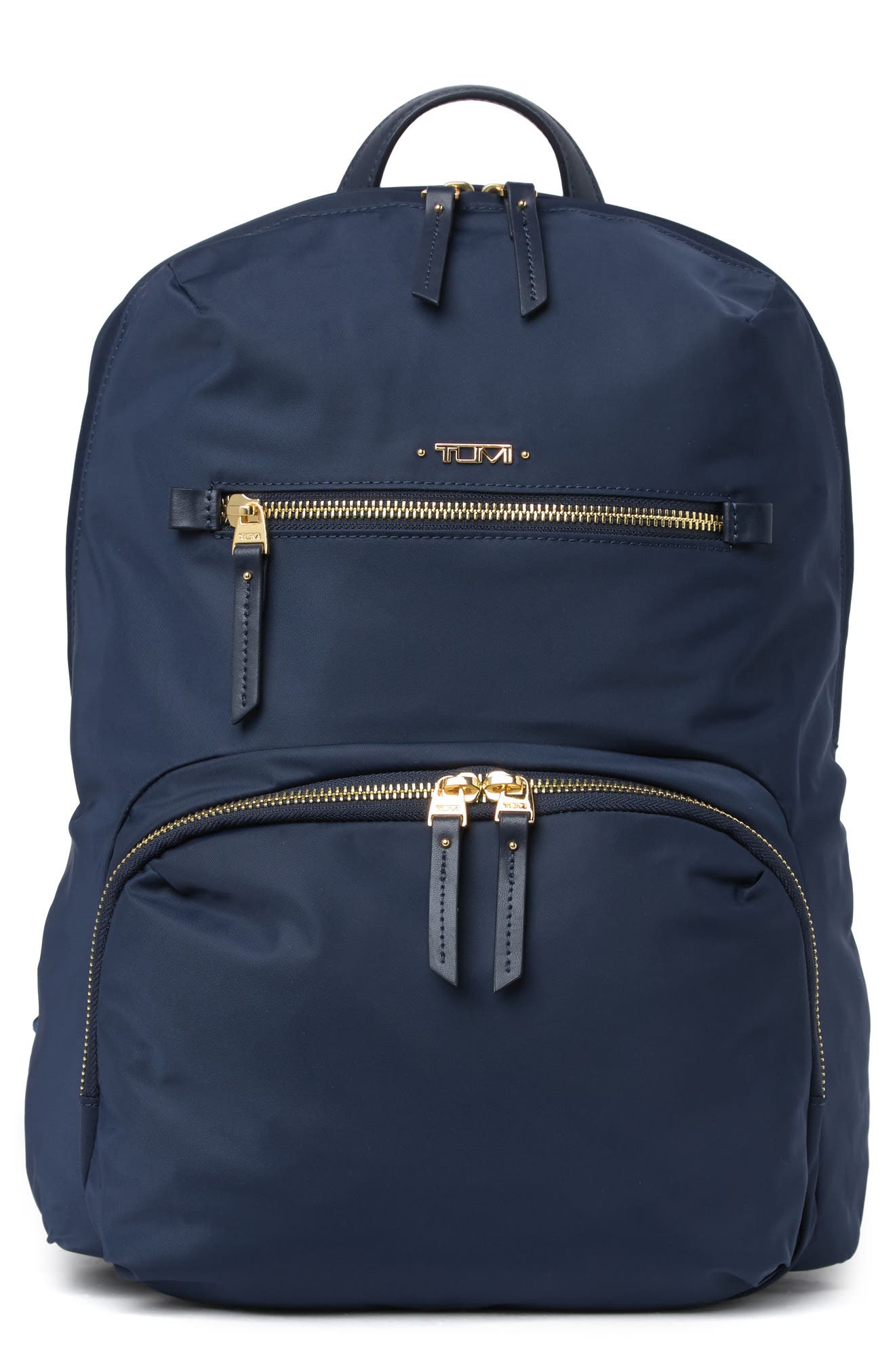 tumi navy backpack