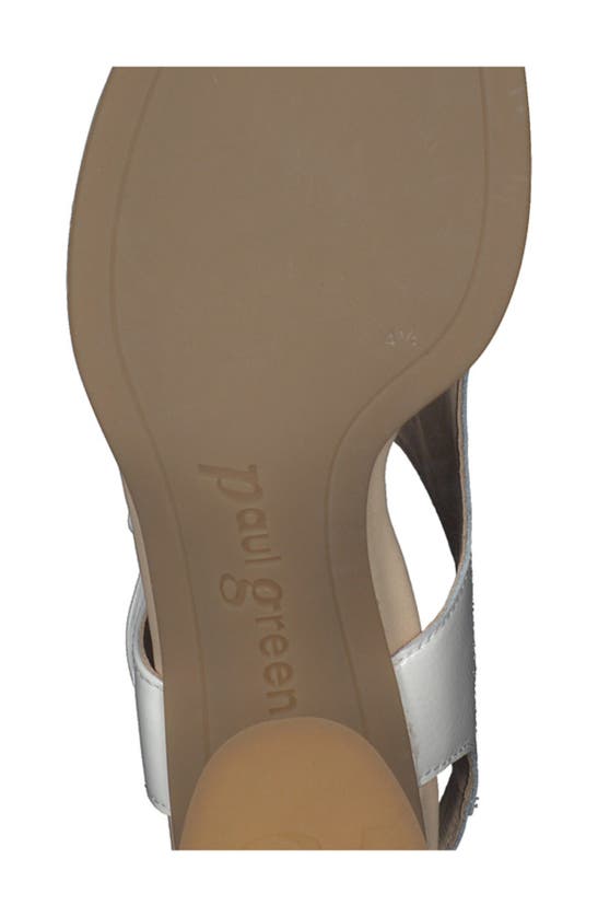 Shop Paul Green Tanya Slingback Sandal In Sugar Crinkled Patent