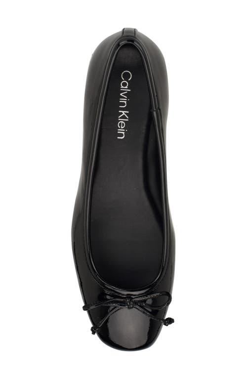 Calvin Klein Bronte Ballet Flat In Black/black