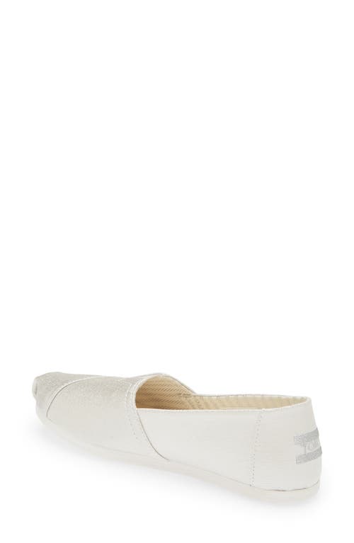Toms Alpargata Slip-on In Silver