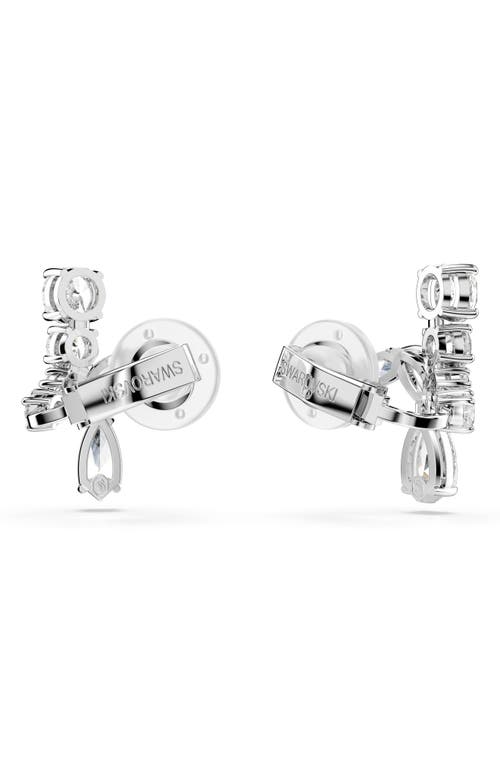 Swarovski Matrix Ohrclips In White