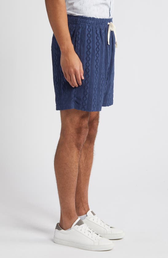 Shop Rails Nova Textured Drawstring Shorts In Royal Blue