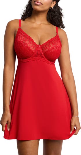 Babydoll nightie and thong set, Montelle